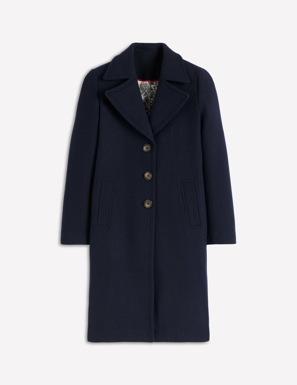 Newport Wool Coat-Navy / Boden Outlet