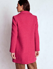 Carlisle Wool Coat-Vibrant Pink / Boden Discount