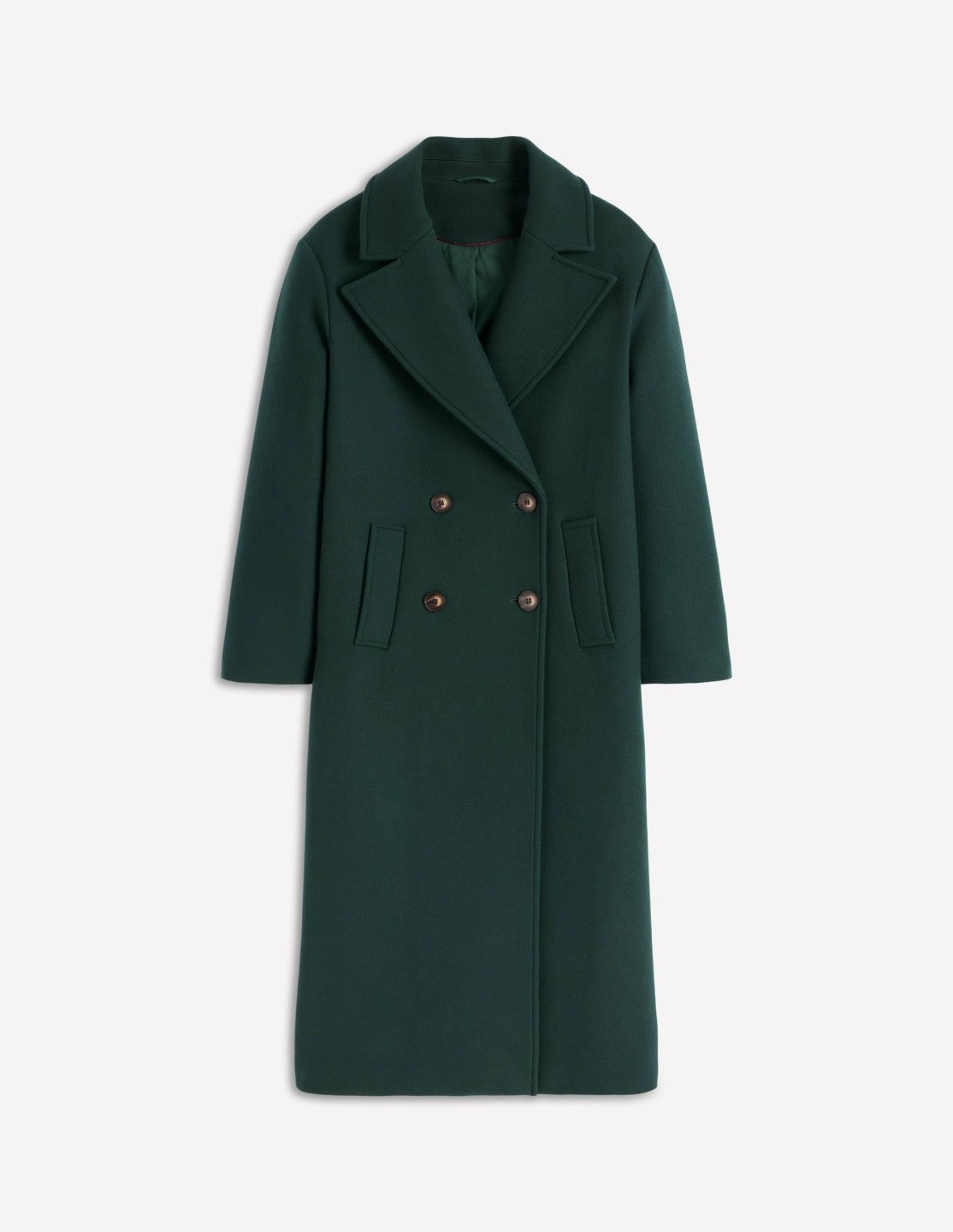 Cocoon Wool Coat-Emerald Night / Boden On sale