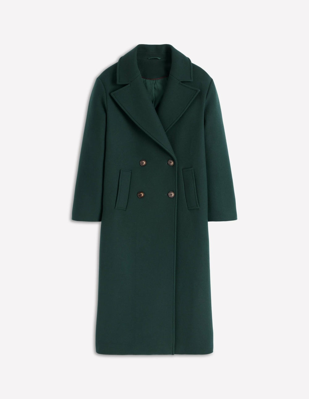 Cocoon Wool Coat-Emerald Night / Boden On sale