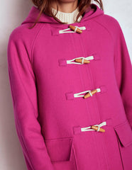 Swing Duffle Coat-Pink Peony / Boden us