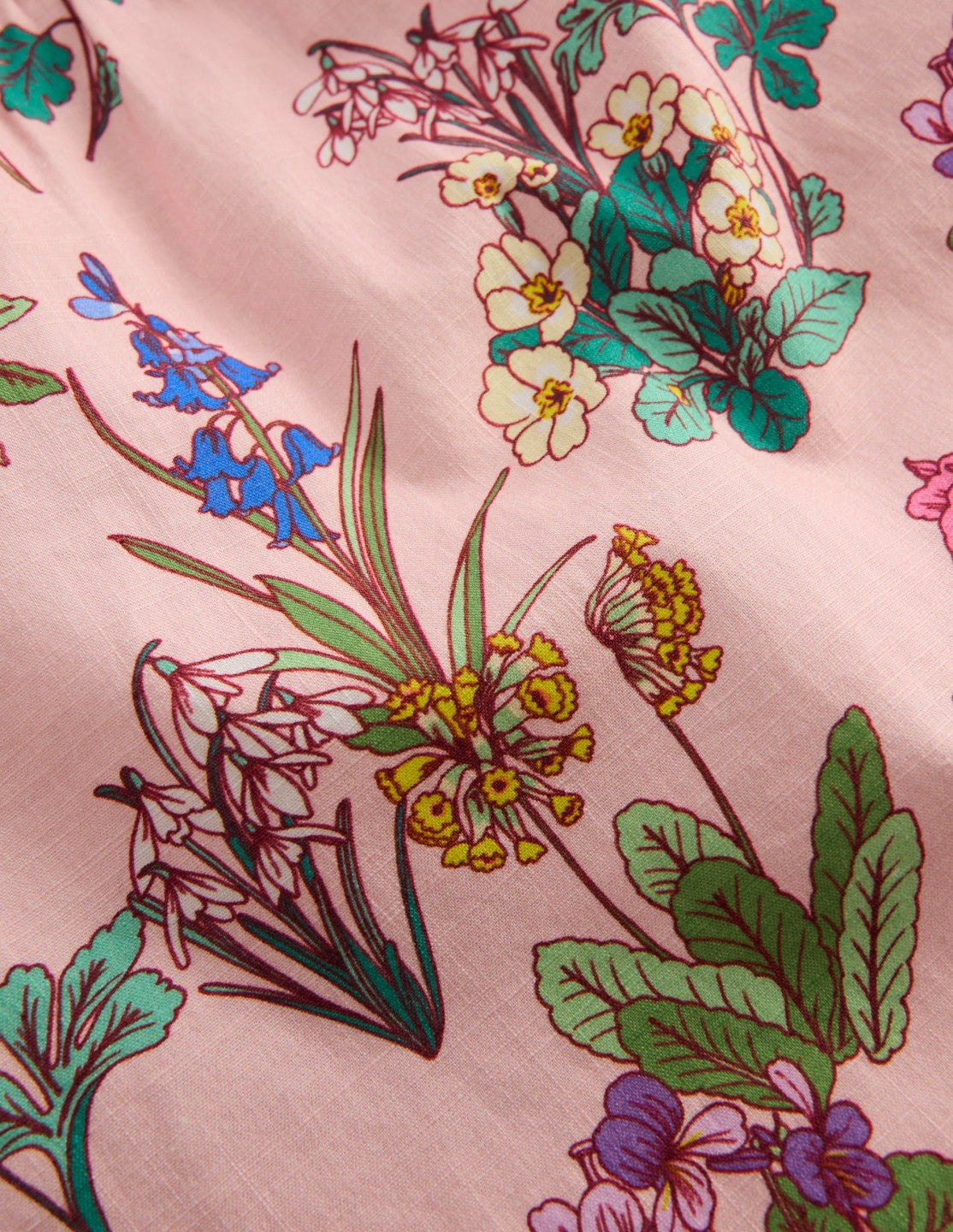 Puff Sleeve Woven Top-Pink Floral / Boden
