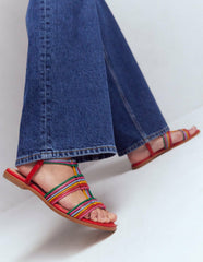Multi Strap Knot Sandal-Multi / Boden Sale