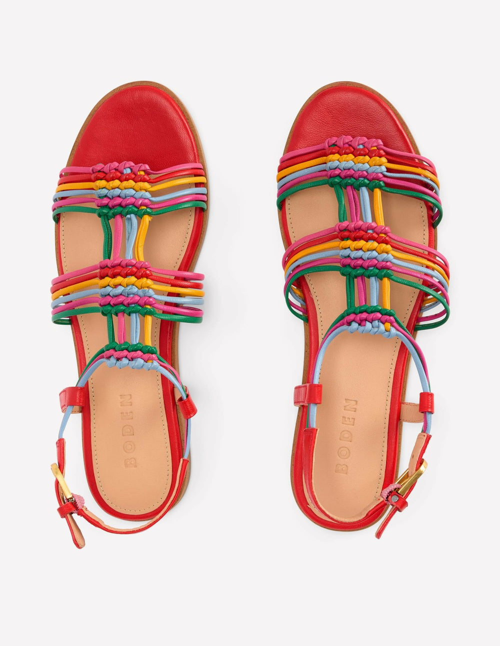 Multi Strap Knot Sandal-Multi / Boden Sale