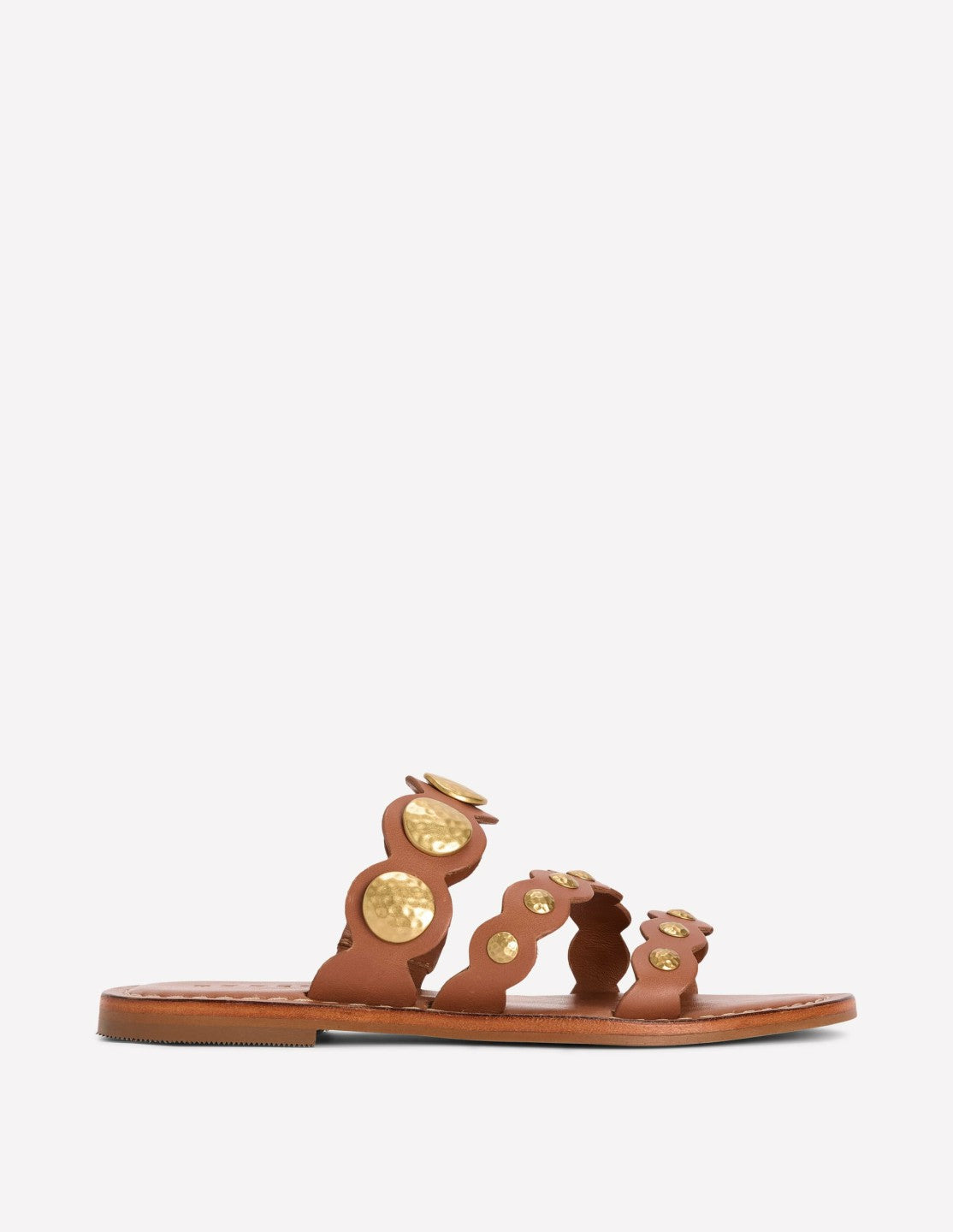 Asymmetric Disc Mule-Tan Discs / Boden On sale