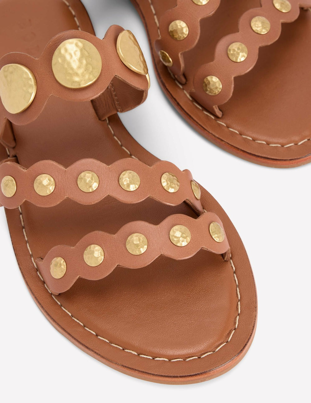 Asymmetric Disc Mule-Tan Discs / Boden On sale