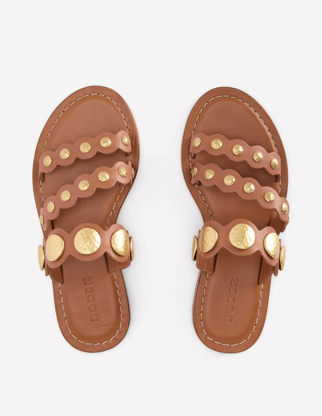 Asymmetric Disc Mule-Tan Discs / Boden On sale