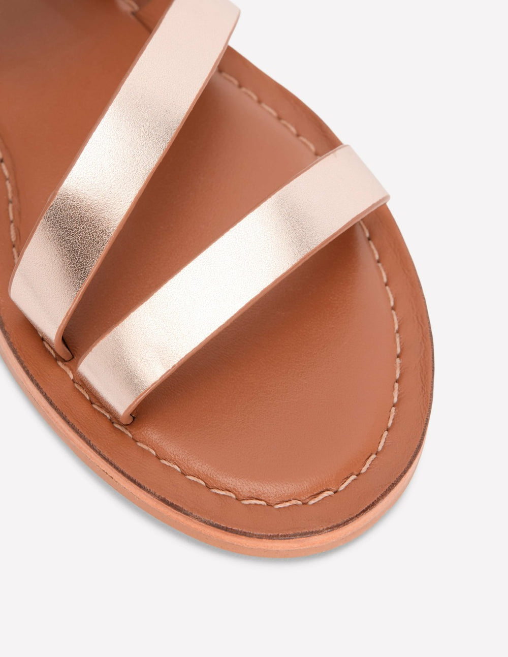Asymmetric Sandal-Tan/Gold / Boden On sale