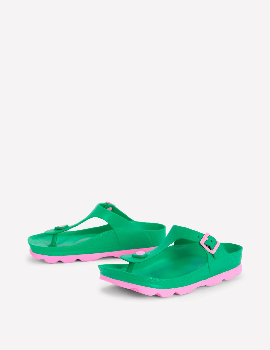 Lyla Toe Post Sandals-Green/Pink / Boden us