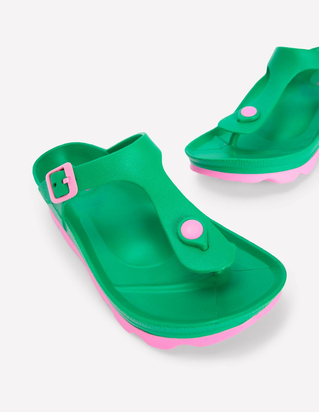 Lyla Toe Post Sandals-Green/Pink / Boden us