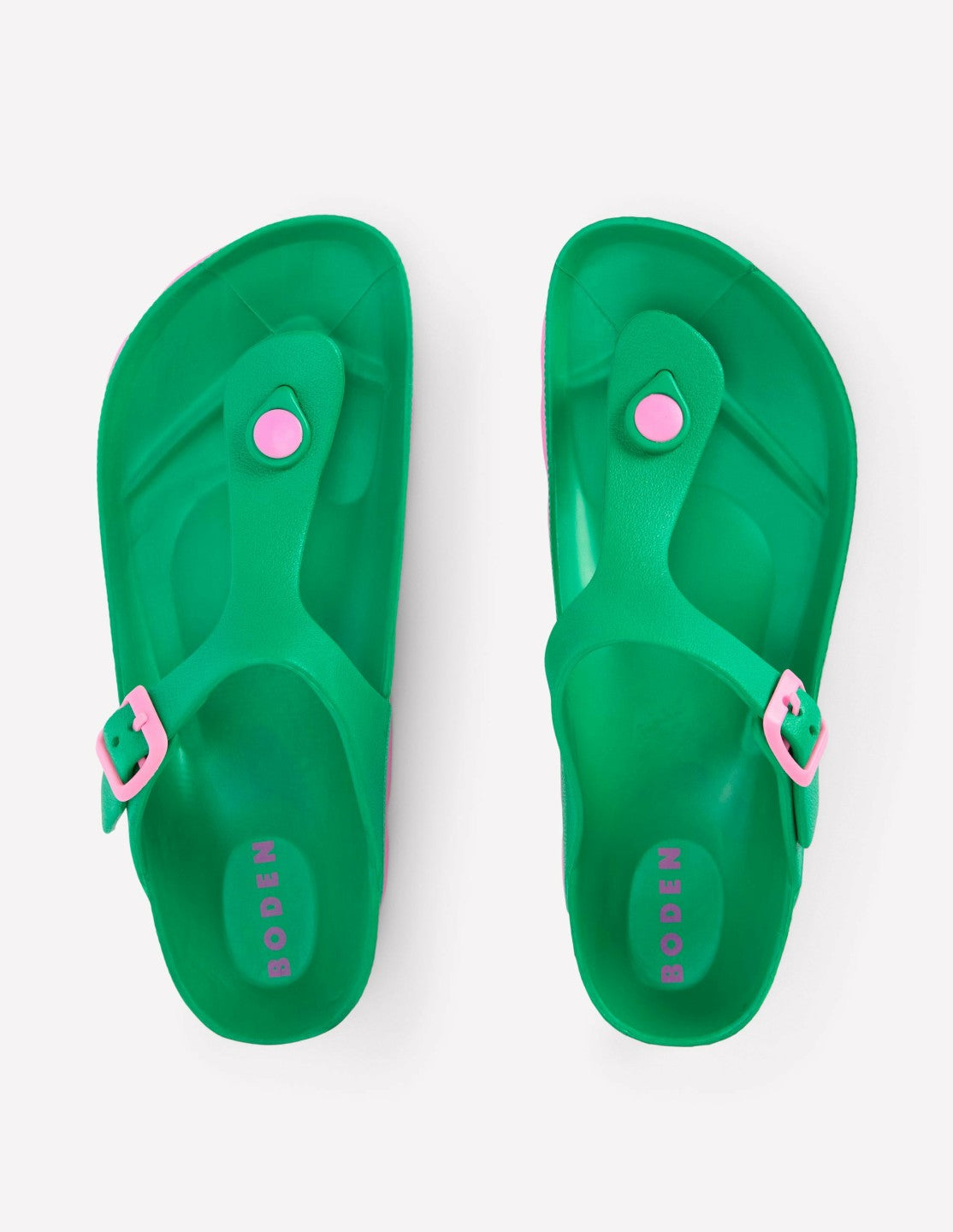 Lyla Toe Post Sandals-Green/Pink / Boden us