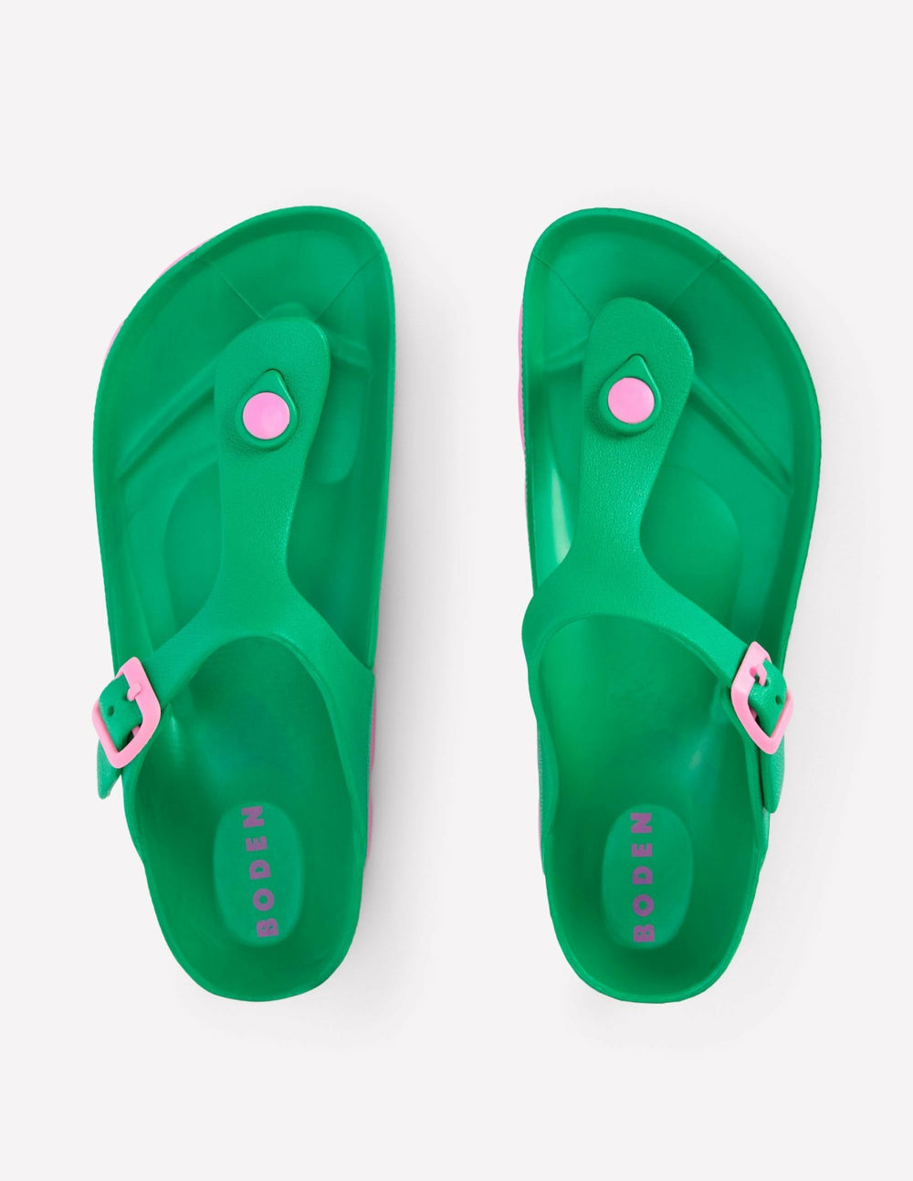 Lyla Toe Post Sandals-Green/Pink / Boden us