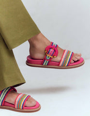 Caryl Double Strap Sandals-Multi Stripe / Boden