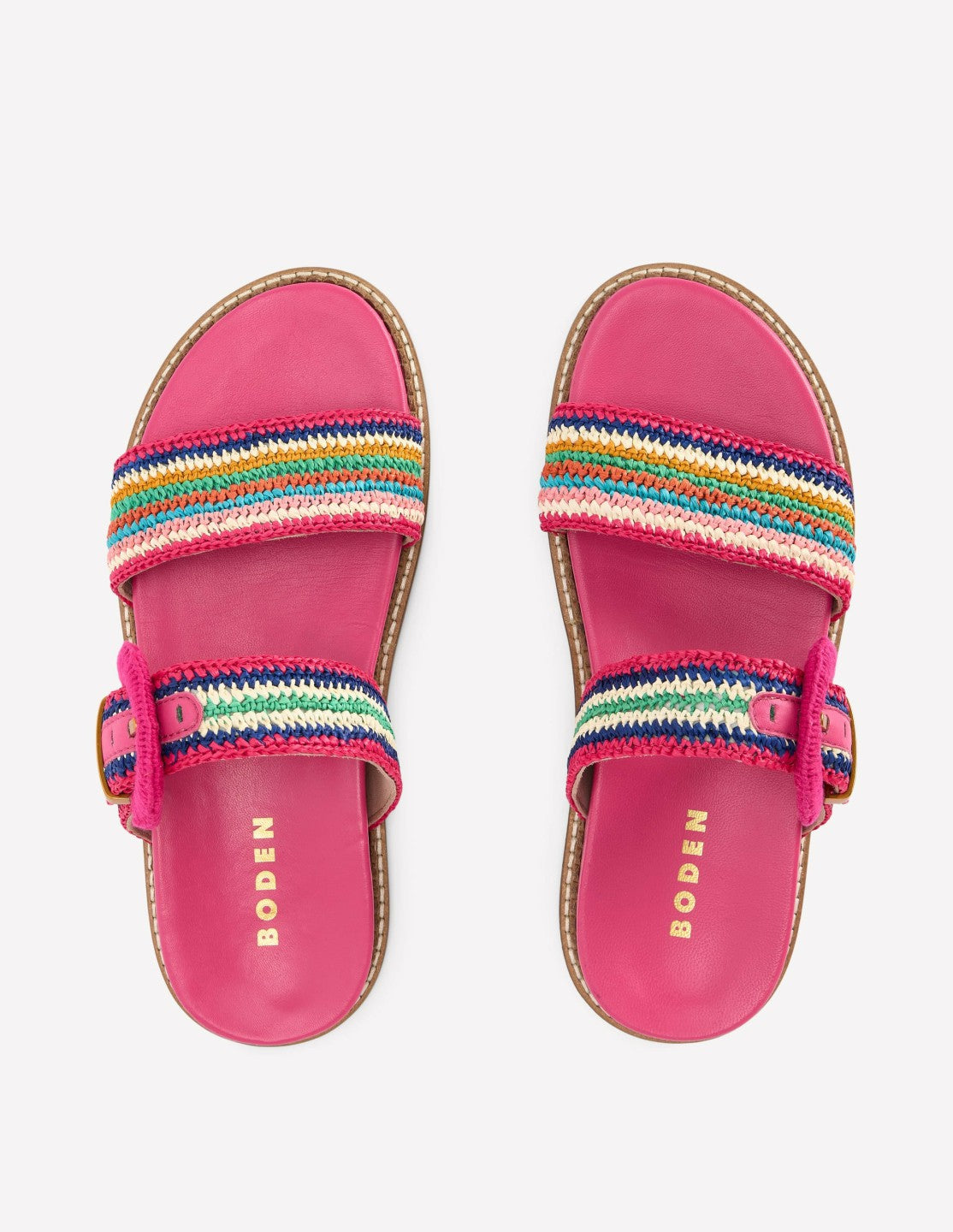 Caryl Double Strap Sandals-Multi Stripe / Boden