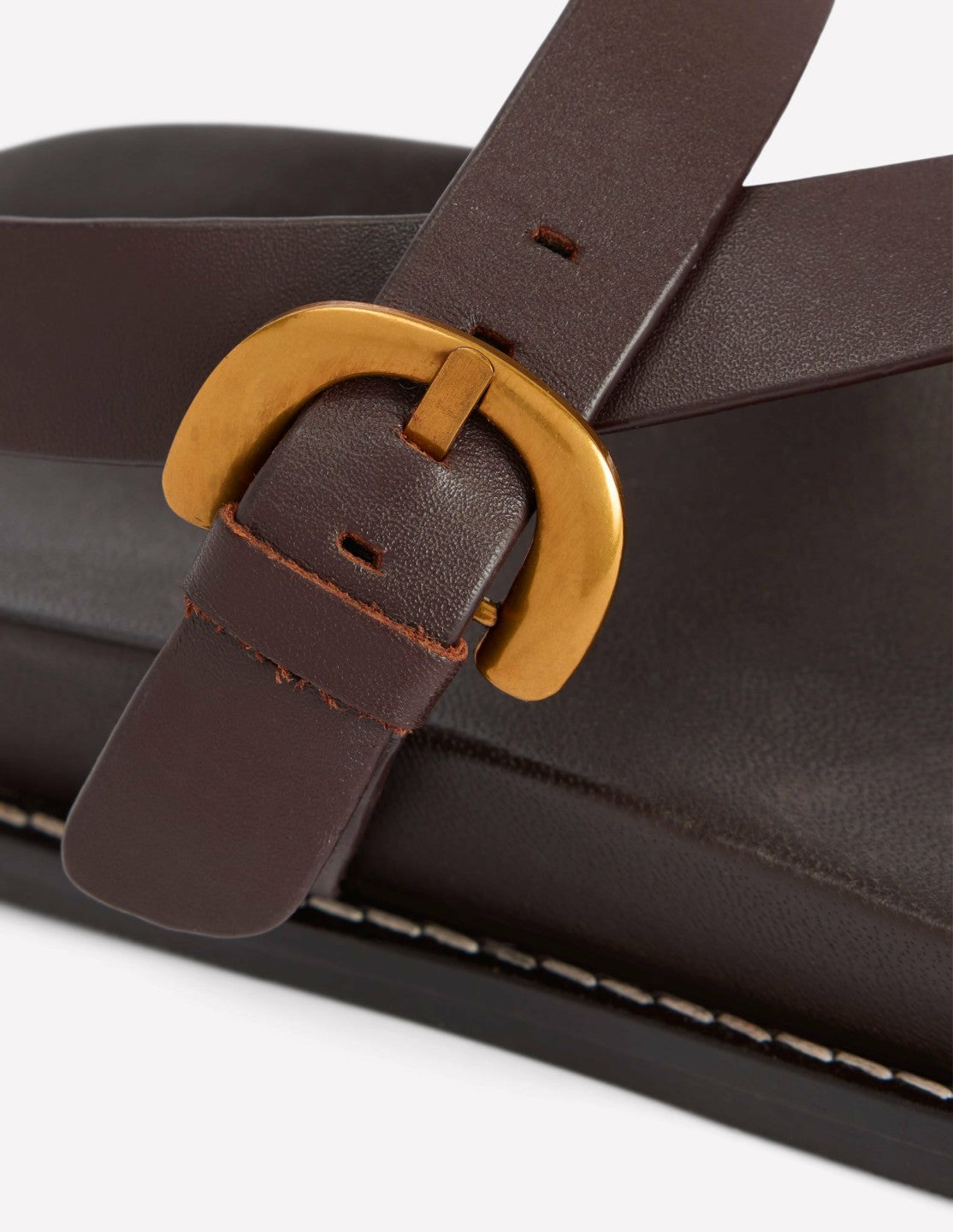 Chunky Asymmetric Sandal-Chocolate / Boden Sale