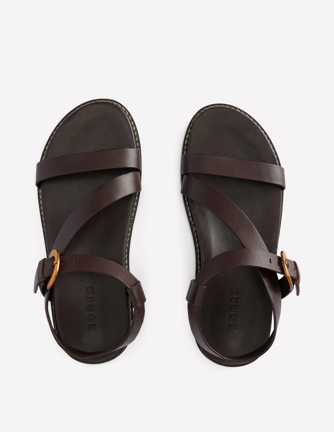 Chunky Asymmetric Sandal-Chocolate / Boden Sale
