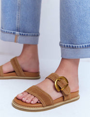 Caryl Double Strap Sandals-Tan / Boden Discount