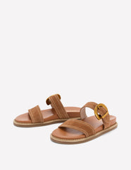 Caryl Double Strap Sandals-Tan / Boden Discount