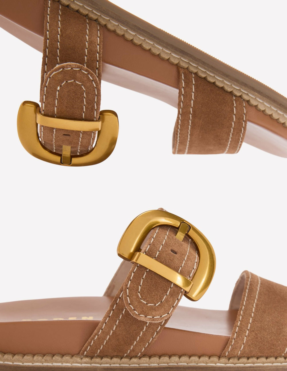 Caryl Double Strap Sandals-Tan / Boden Discount