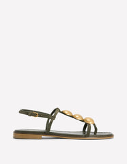 Disc Flat Sandals-Deep Olive / Boden Online