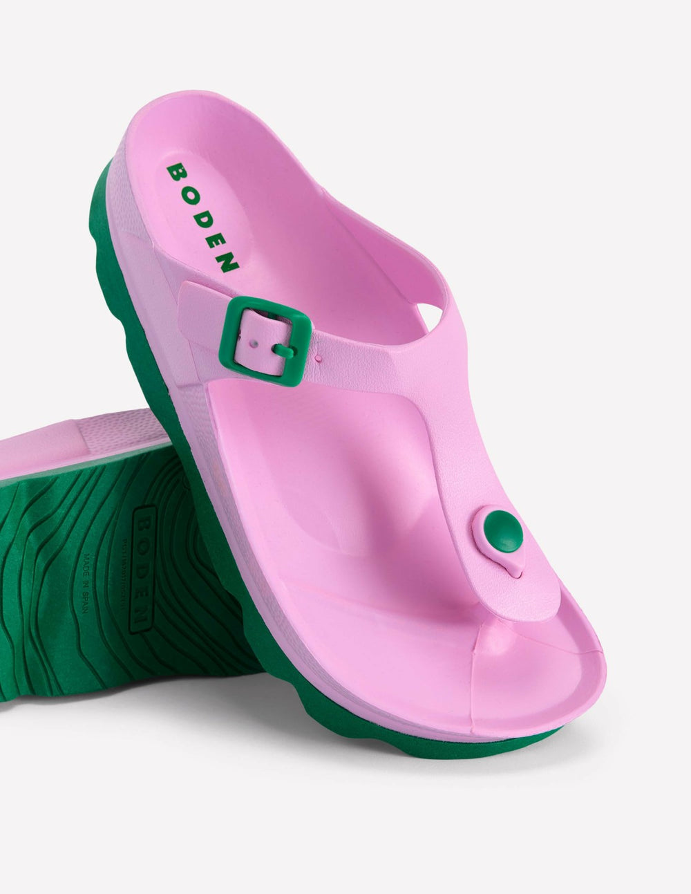 Lyla Toe Post Sandals-Pink/Green / Boden Discount