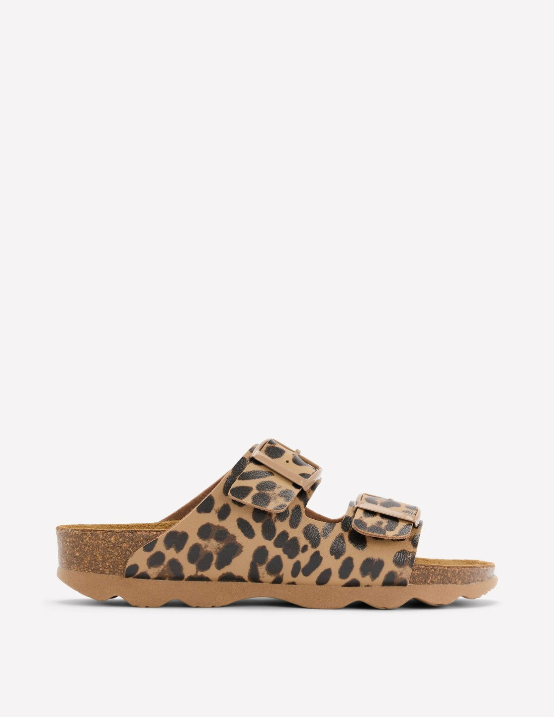 Lyla Printed Buckle Sliders-Leopard / Boden On sale