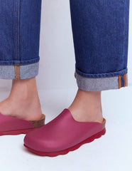 Lyla Colour Block Clogs-Pink/Red / Boden