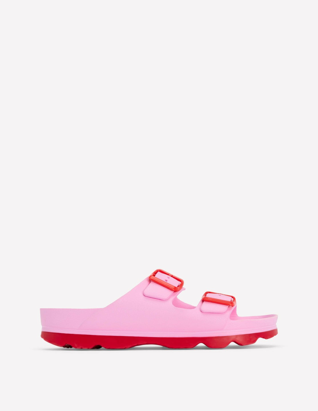 Lyla Double Buckle Sliders-Soft Pink / Boden us