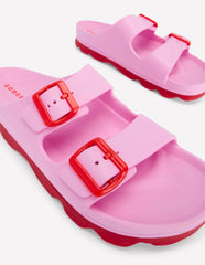 Lyla Double Buckle Sliders-Soft Pink / Boden us