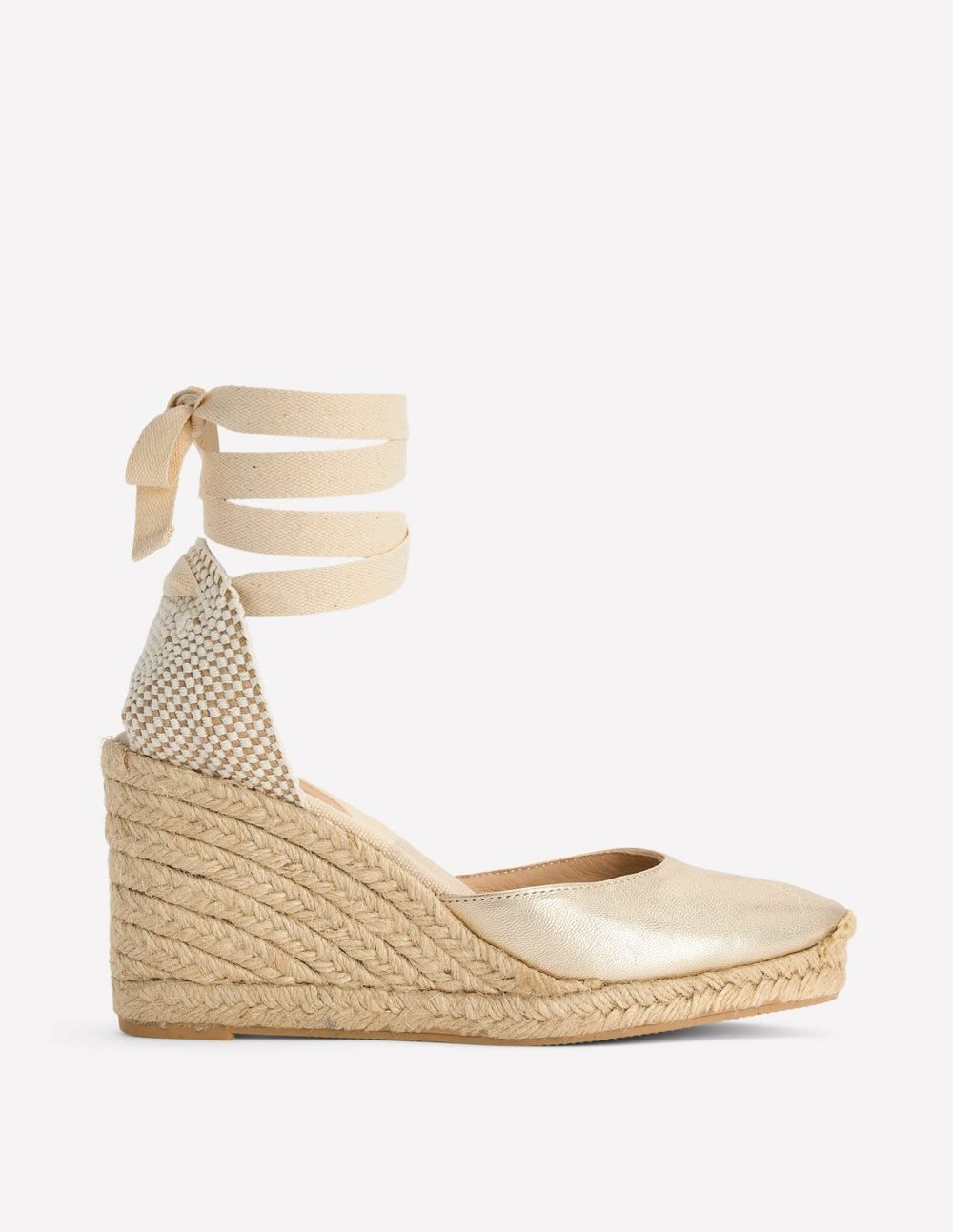 Cassie High Wedge Espadrilles-Gold / Boden Outlet