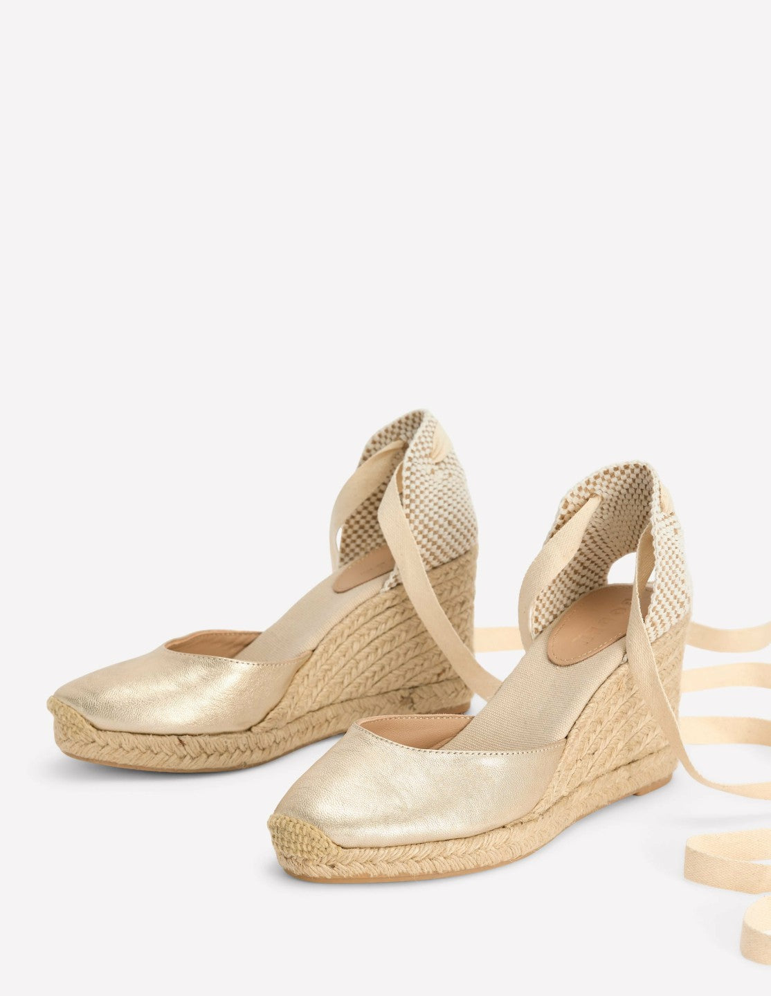 Cassie High Wedge Espadrilles-Gold / Boden Outlet