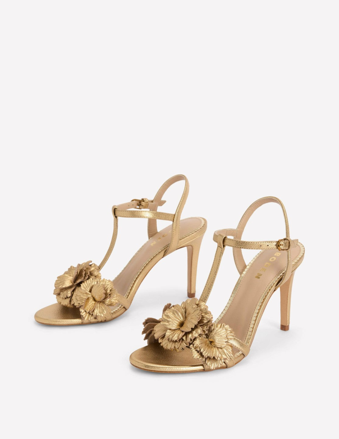 Flower Sandals-Gold / Boden Discount