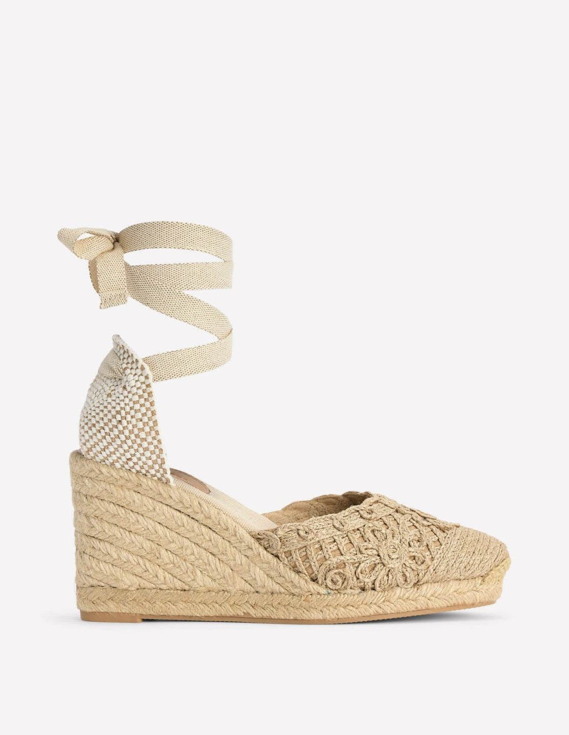 Cassie High Wedge Espadrilles-Natural / Boden Sale