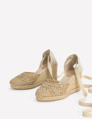 Cassie High Wedge Espadrilles-Natural / Boden Sale