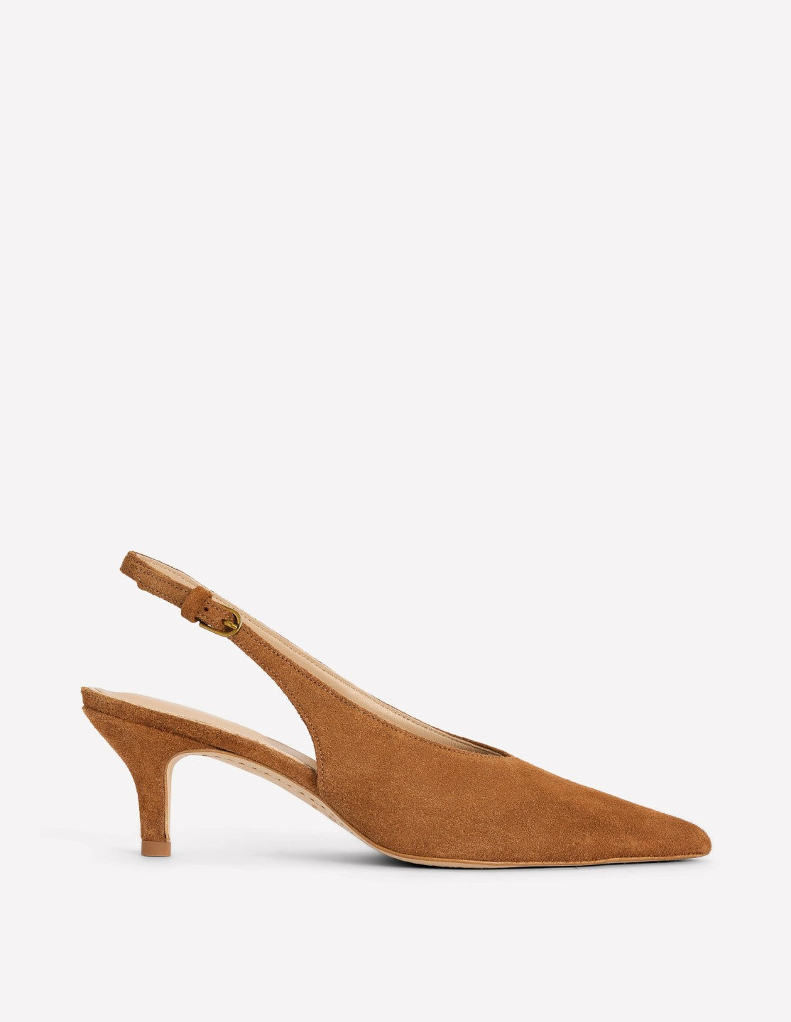 High Cut Slingback Court-Tan / Boden Outlet