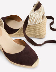 Cassie High Wedge Espadrilles-Bitter Chocolate / Boden us