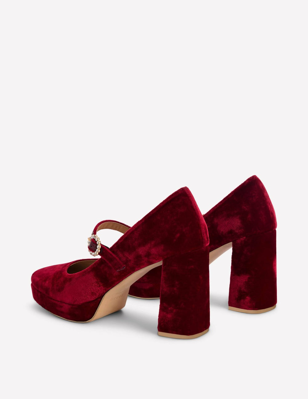 Platform Mary Janes-Ruby Red / Boden On sale