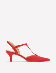 T-Bar Point Heels-Post Box Red / Boden Sale