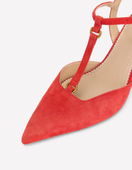T-Bar Point Heels-Post Box Red / Boden Sale
