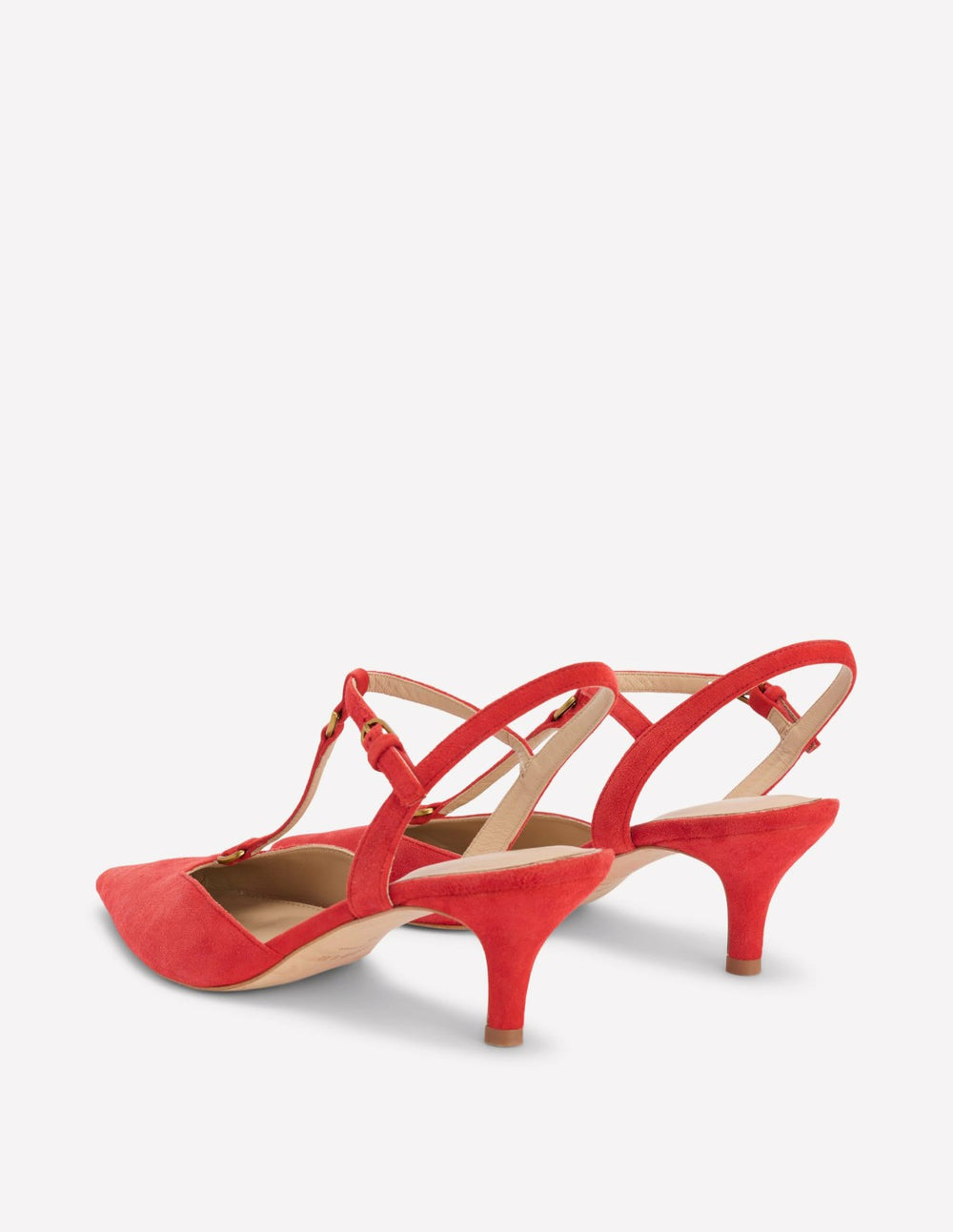 T-Bar Point Heels-Post Box Red / Boden Sale