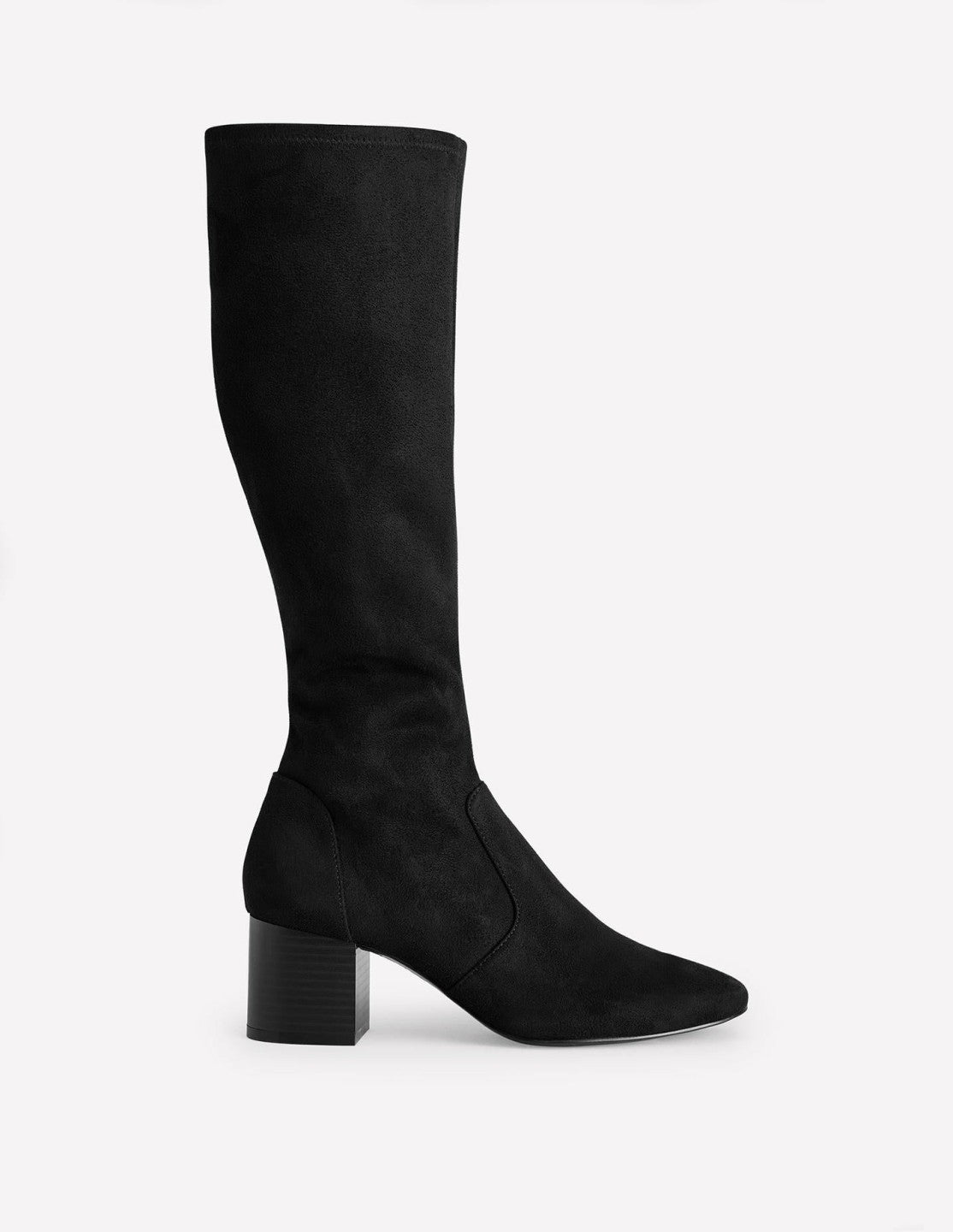 Stretch Knee Heel Boots-Black / Boden Outlet