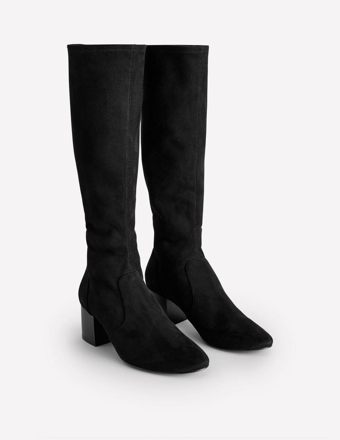 Stretch Knee Heel Boots-Black / Boden Outlet