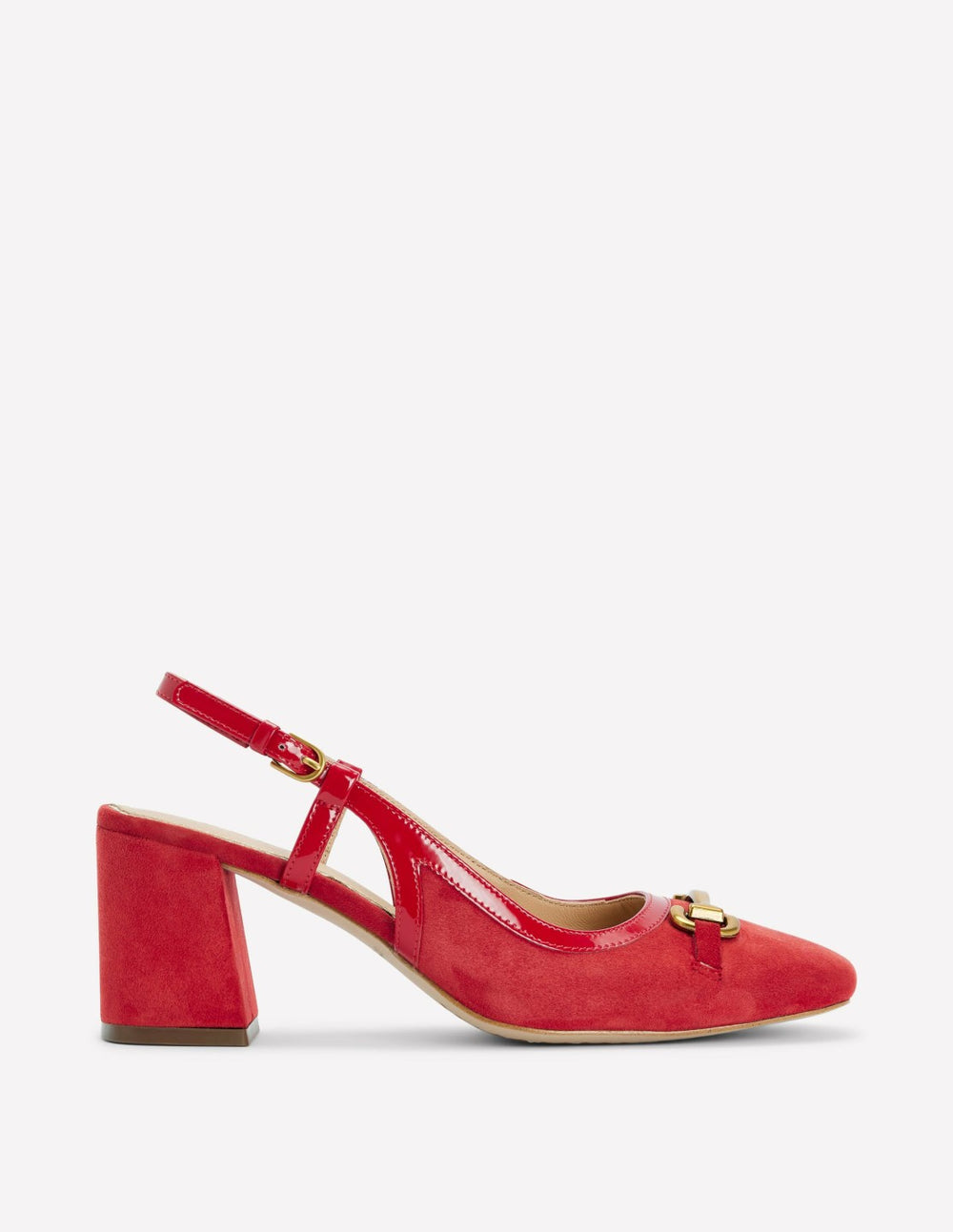 Iris Snaffle Slingback Heels-Post Box Red / Boden Sale