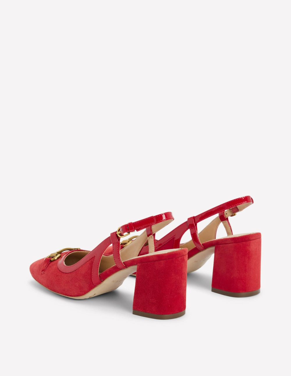 Iris Snaffle Slingback Heels-Post Box Red / Boden Sale