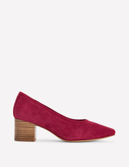Closed Back Block Heel-Red / Boden Outlet
