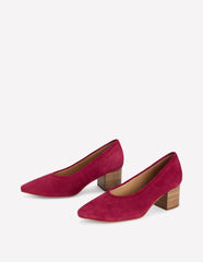 Closed Back Block Heel-Red / Boden Outlet
