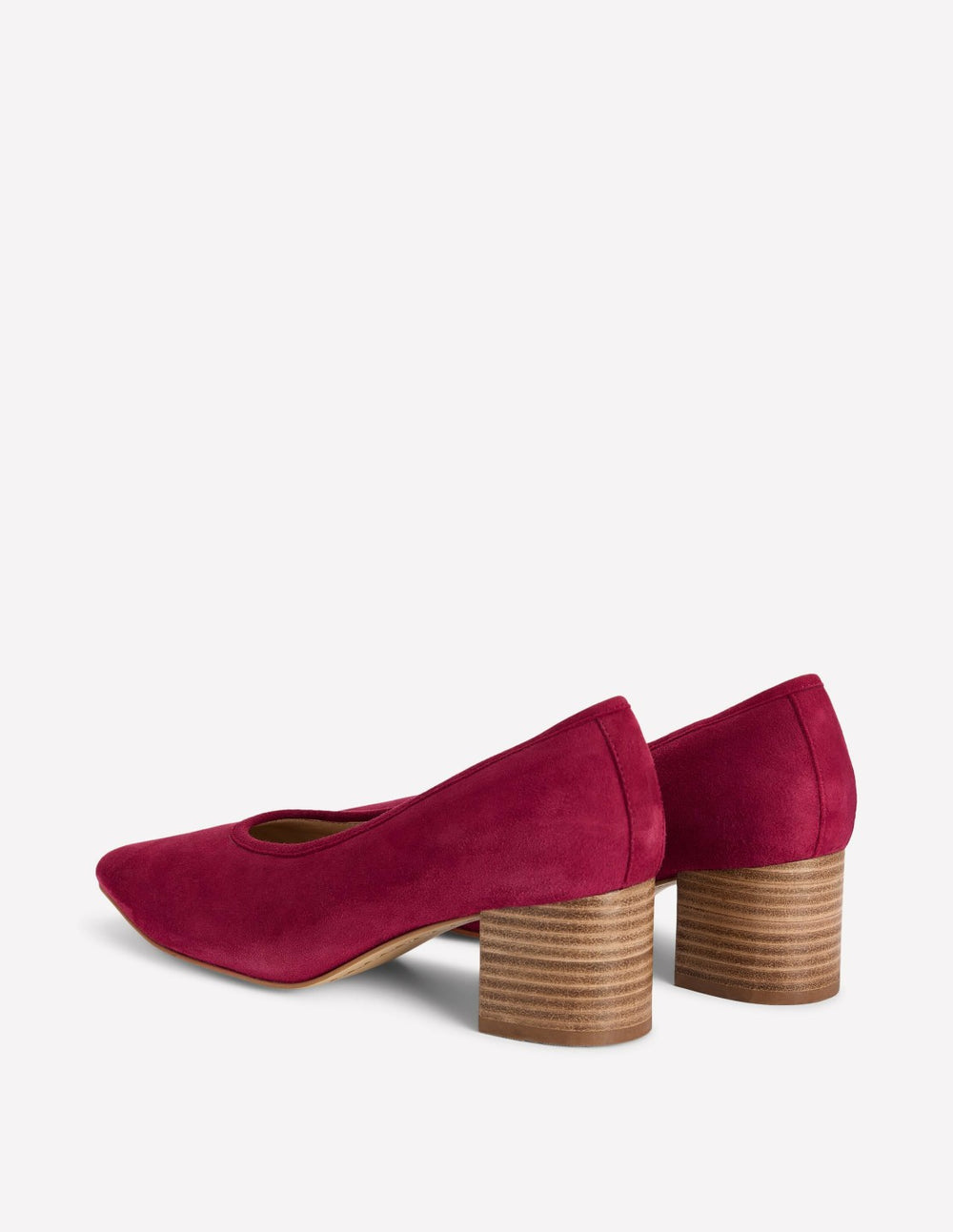 Closed Back Block Heel-Red / Boden Outlet