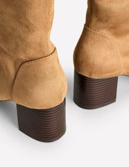 Stretch Knee Heel Boots-Acorn / Boden Sale