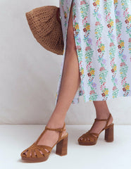 Platform Cage Sandals-Tan / Boden Online