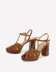 Platform Cage Sandals-Tan / Boden Online